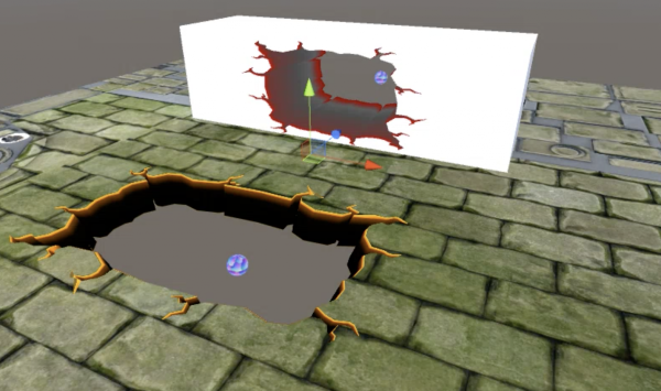 Stencil Buffer cutouts