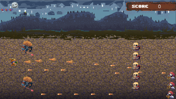 The Pumpkin Knights and the Candy Skulls